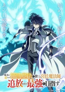 Titelbild von Mikata ga Yowasugite Hojo Mahou ni Tesshiteita Kyuutei Mahoushi, Tsuihou sarete Saikyou wo Mezashimasu