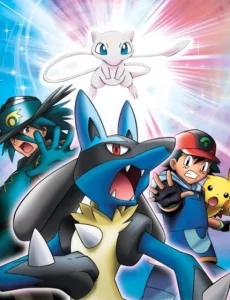 Capa de Pokemon Movie 08: Mew to Hadou no Yuusha Lucario